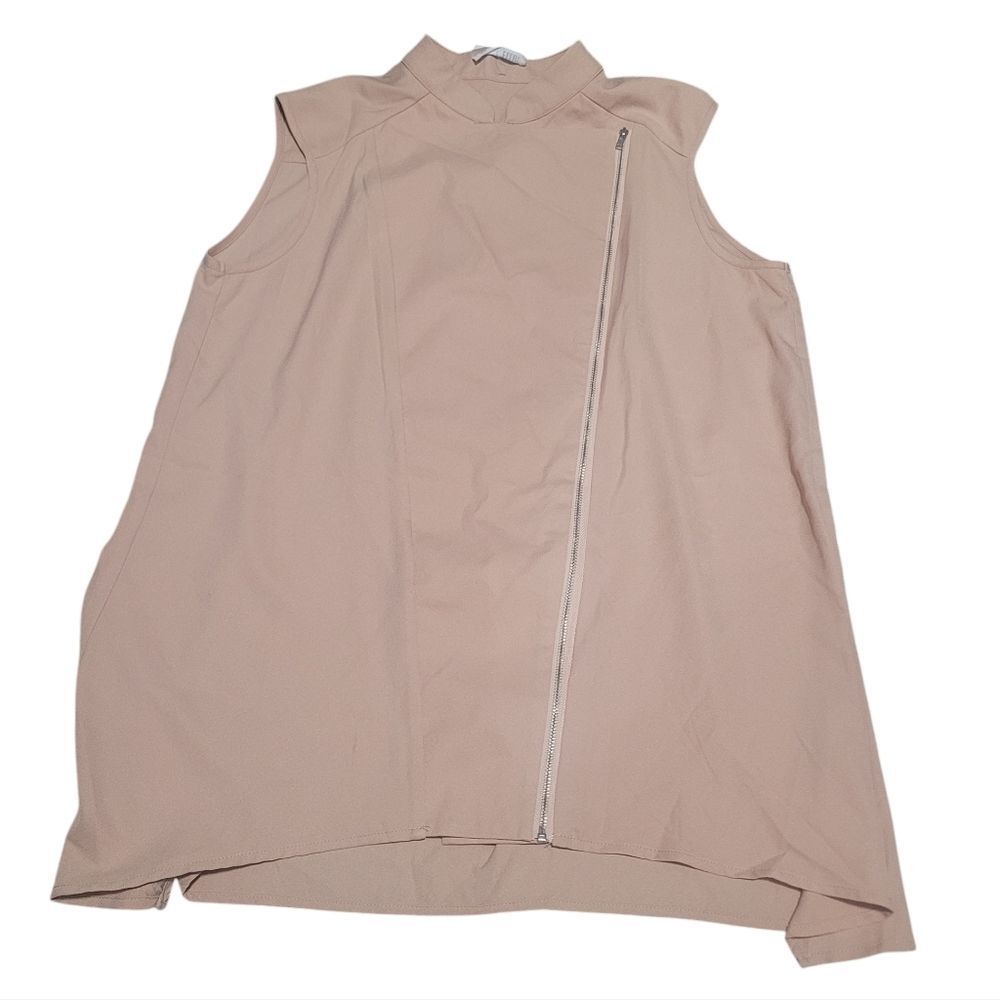 Ellui zipper front asymmetrical top